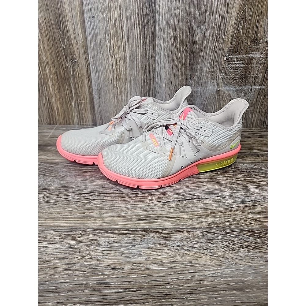 Nike Air Max Sequent‎ 3 Womens Size 7 Gray Athletic Shoes Sneakers 908993-018
